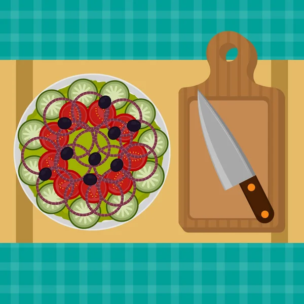 Illustration de préparation alimentaire — Image vectorielle