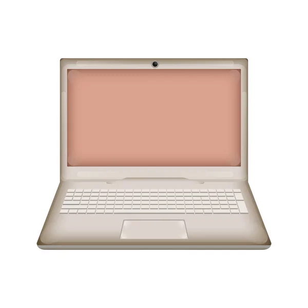 Изолированное изображение ноутбука — стоковый вектор