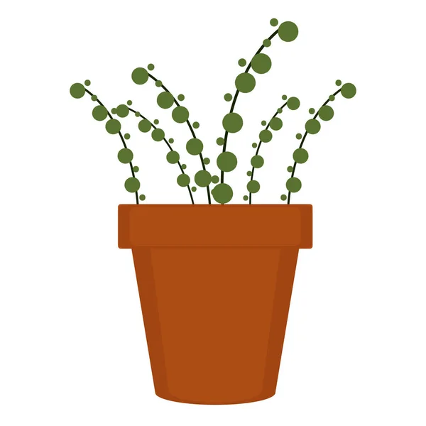 Посадить в горшок растение — стоковый вектор
