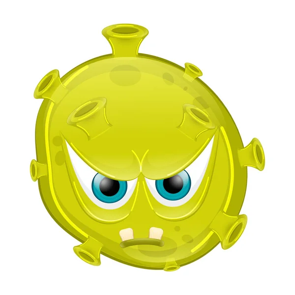 Boos virus cartoon — Stockvector