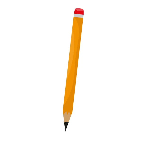 Icono de lápiz aislado — Vector de stock