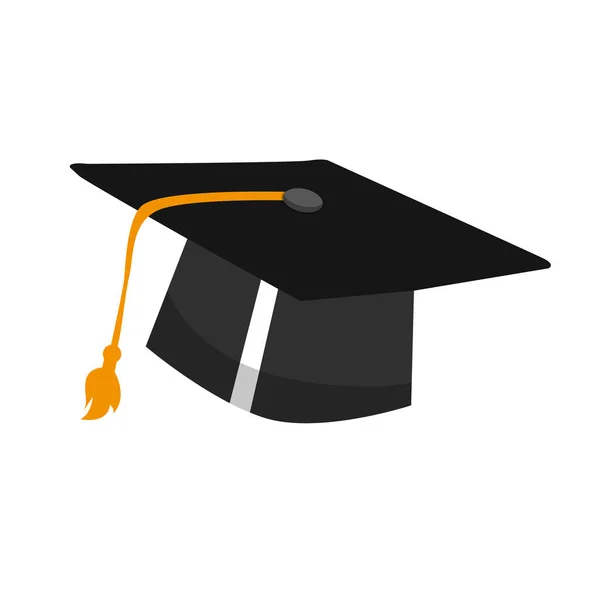 Isolated graduation cap icon — Stock Vector