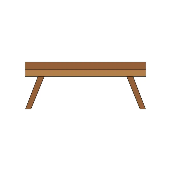 Icono de tabla aislada — Vector de stock