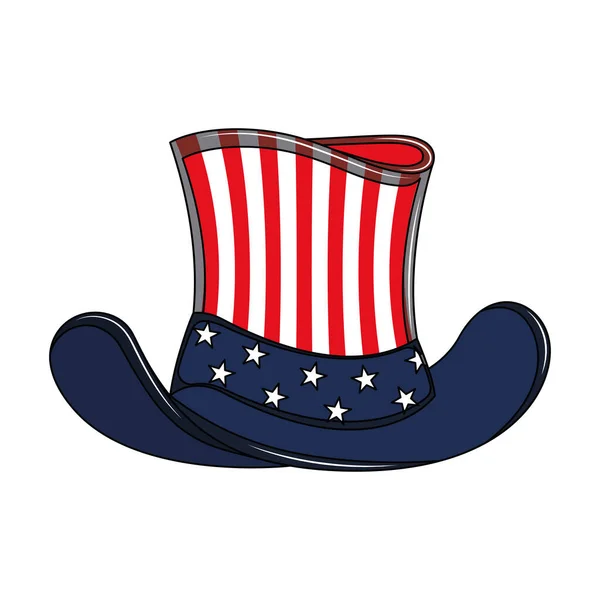 Tradycyjny amerykański kapelusz — Wektor stockowy