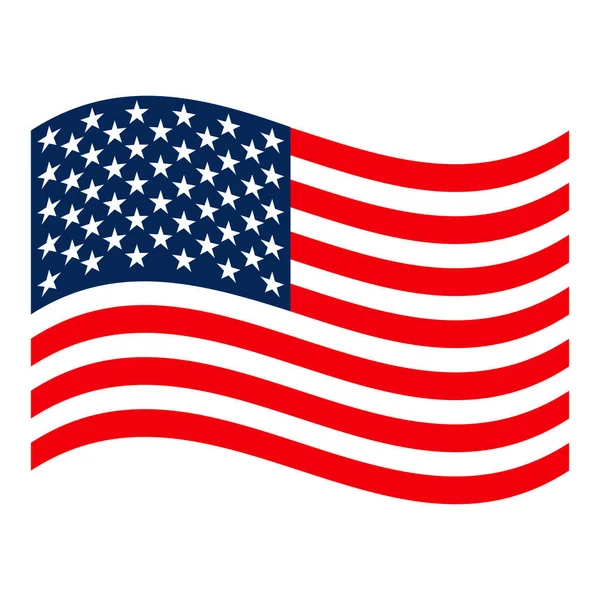 Bandera de United States — Vector de stock