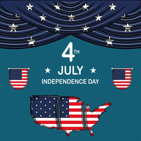 A függetlenség napja plakát — Stock Vector