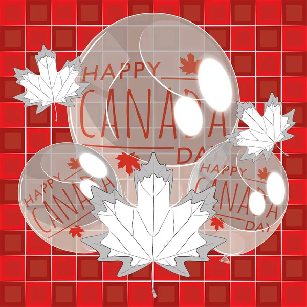 Gelukkige Canada dagkaart — Stockvector