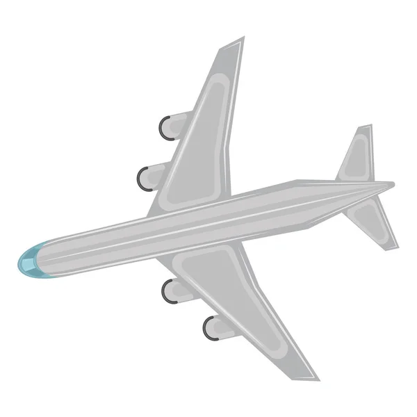 Значок коммерческого самолета — стоковый вектор