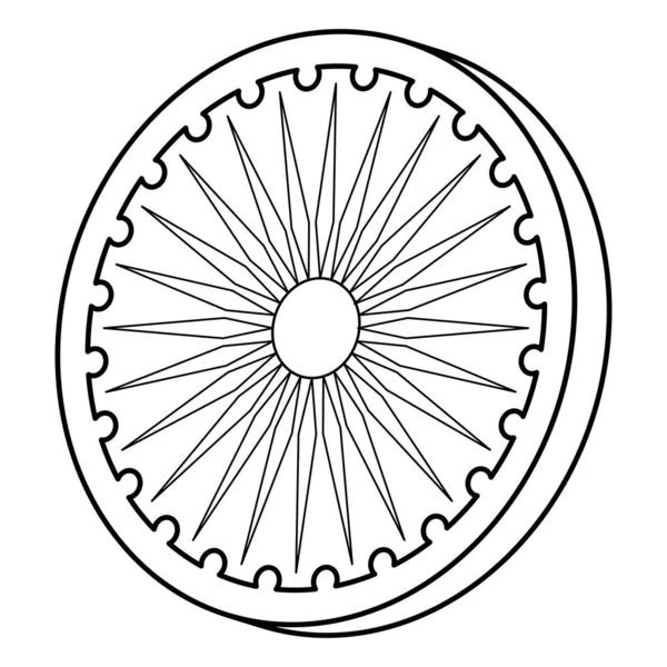 Icône chakra ashoka — Image vectorielle
