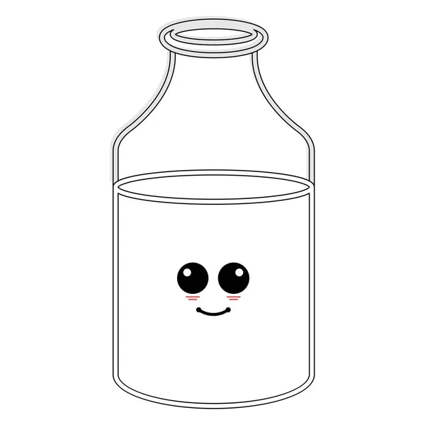 Bonne bouteille de lait — Image vectorielle