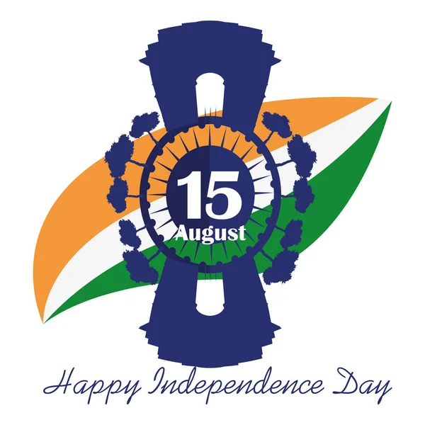 Indischer Unabhängigkeitstag — Stockvektor