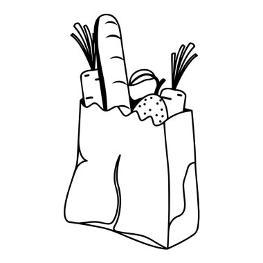 Market poşeti simgesi