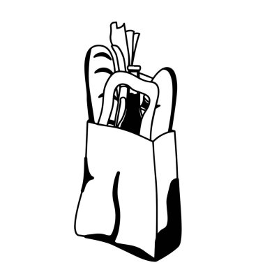 Market poşeti simgesi