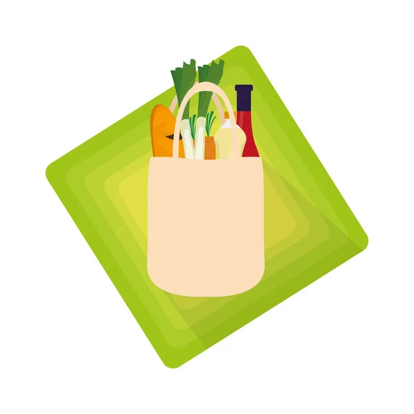 Grocery bag icon — Stock Vector