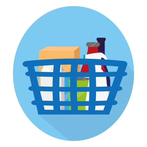 Icono de cesta de compra — Vector de stock