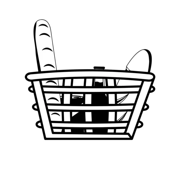 购物篮图标 — 图库矢量图片