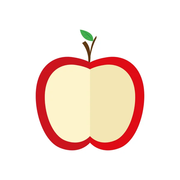 Icono de corte Apple — Vector de stock