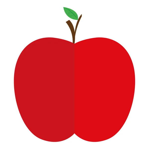 Red apple icon — Stock Vector