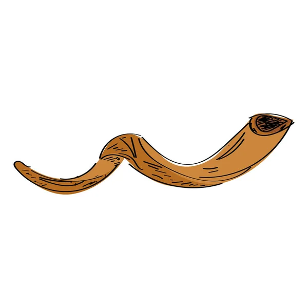 Skethc de um ícone de cachimbo de tabaco — Vetor de Stock