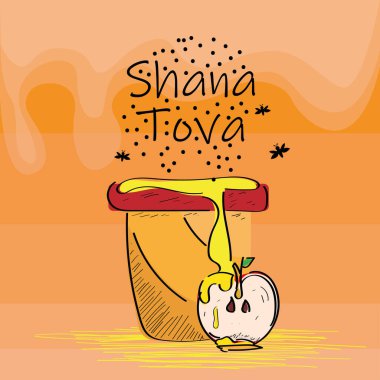 Rosh hashanah kartı.