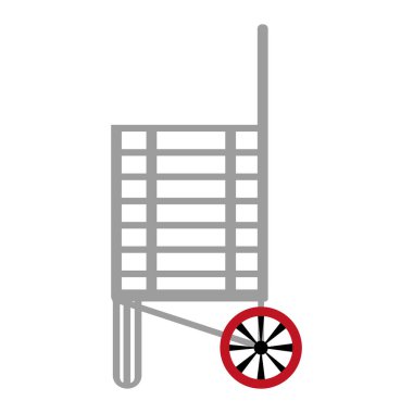 İzole edilmiş alışveriş arabası simgesi