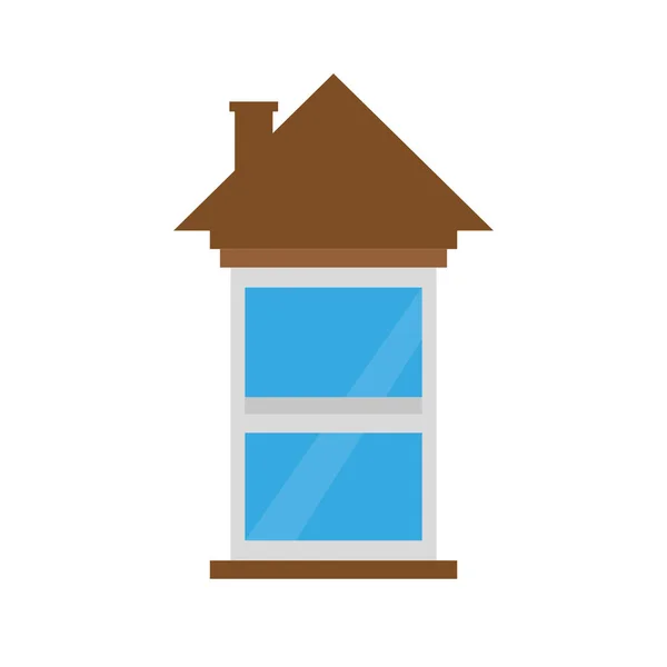 Casa residencial Icono — Vector de stock