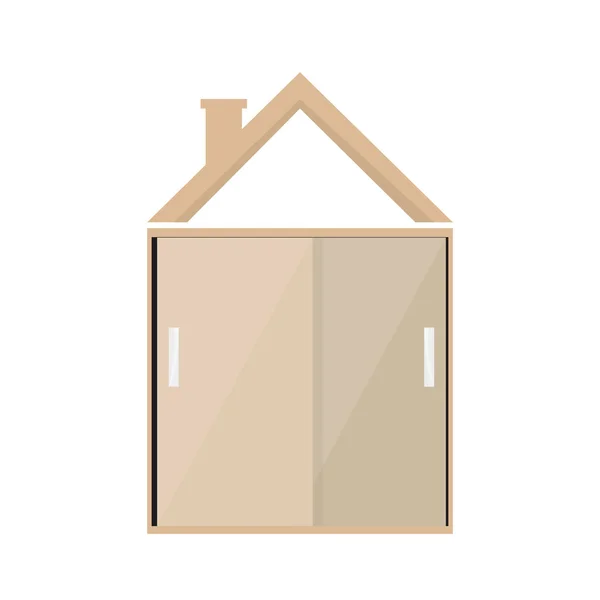 Casa residencial Icono — Vector de stock