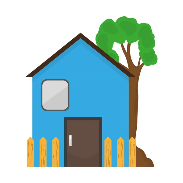 Casa residencial Icono — Vector de stock