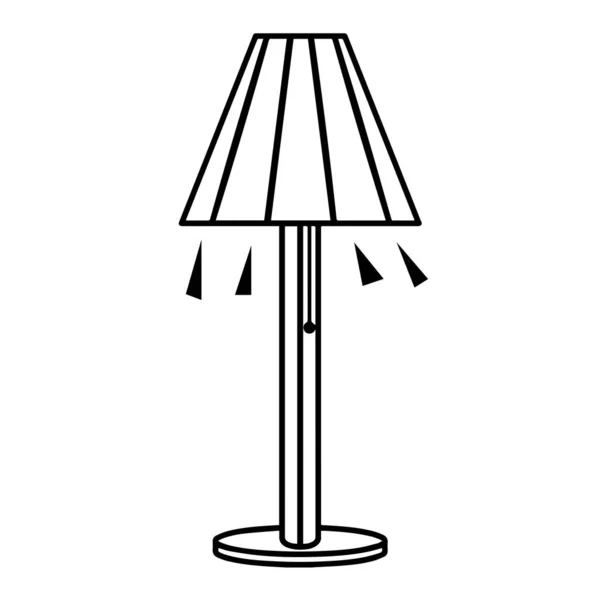 Pictogram vloerlamp — Stockvector