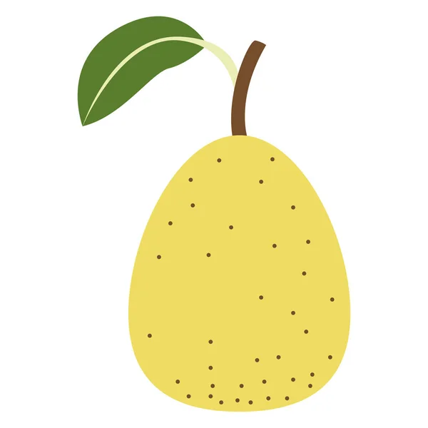 Icono de pera. Icono de fruta — Vector de stock