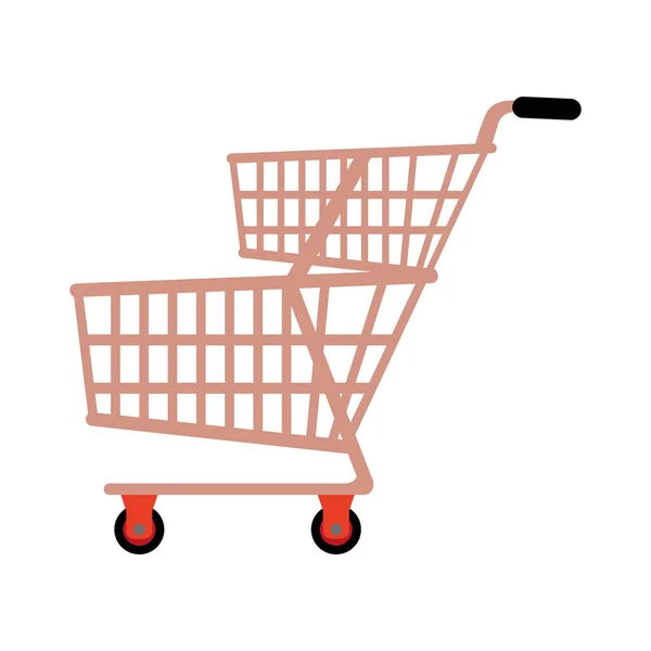 Isolated shopping cart icon — Stock Vector