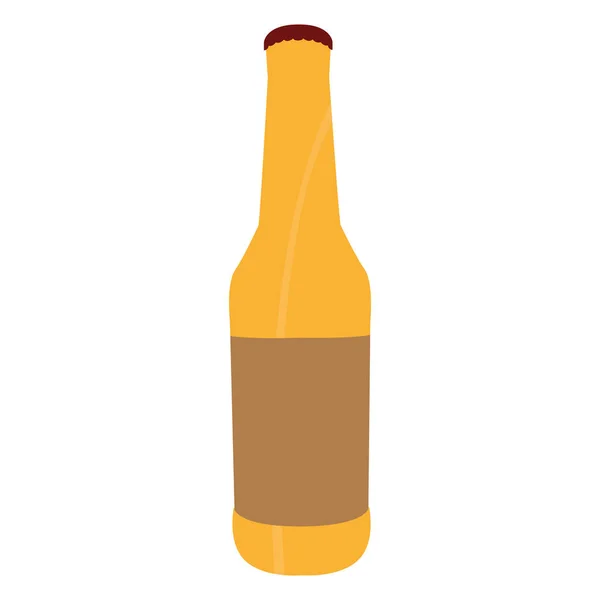 Icono de botella de cerveza aislada — Vector de stock