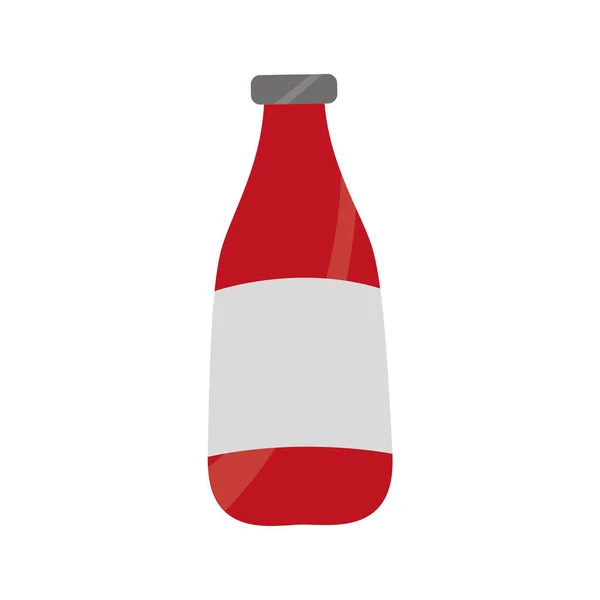 Bottiglia isolata di ketchup — Vettoriale Stock
