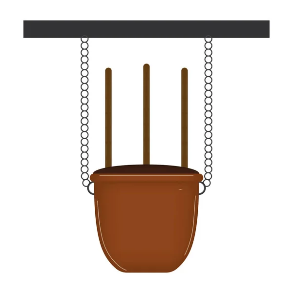 Plante dans un pot — Image vectorielle