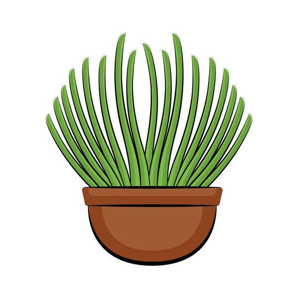 Plante dans un pot — Image vectorielle