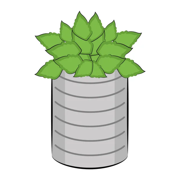 Plant in een pot — Stockvector