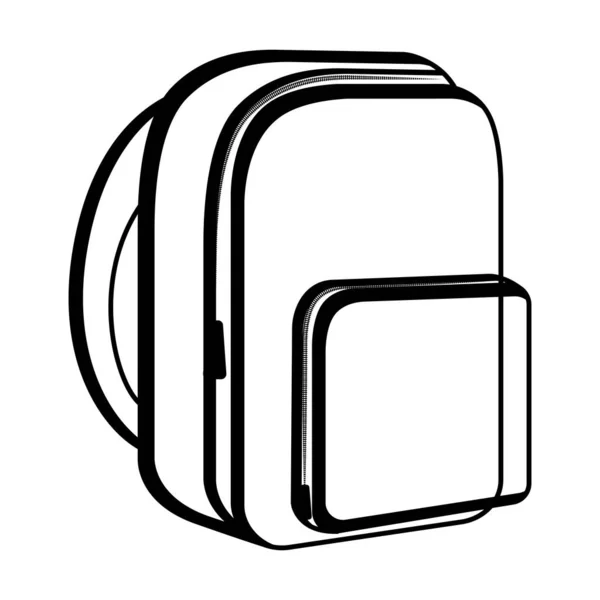 School bag icon — Stock Vector