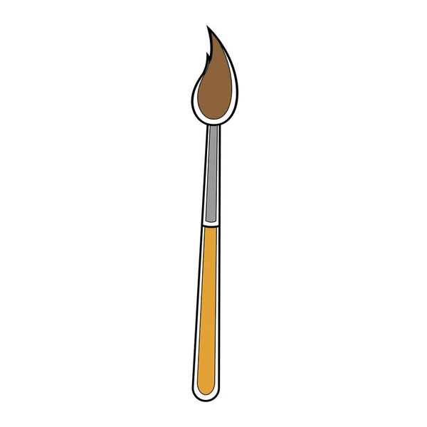 İzole edilmiş boya fırçası simgesi — Stok Vektör