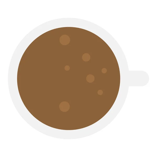 Vereinzelte Kaffeetassen-Ikone — Stockvektor