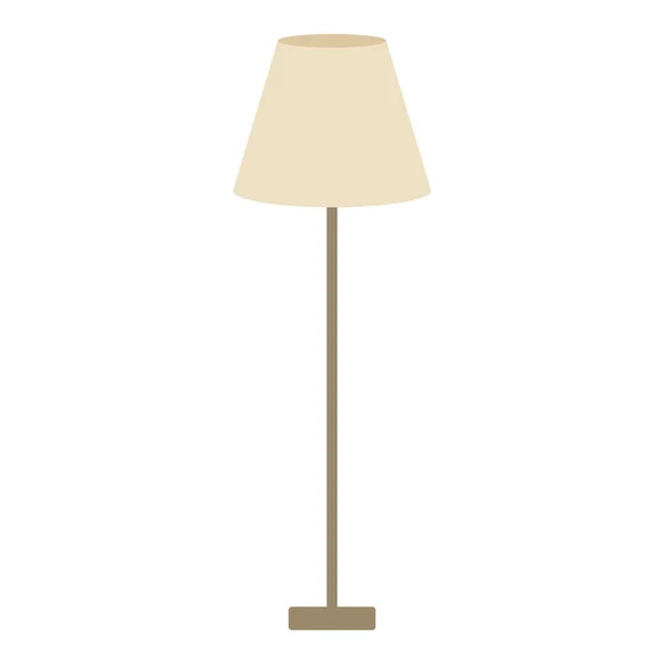 Isoalted floor lamp icon — Stock Vector