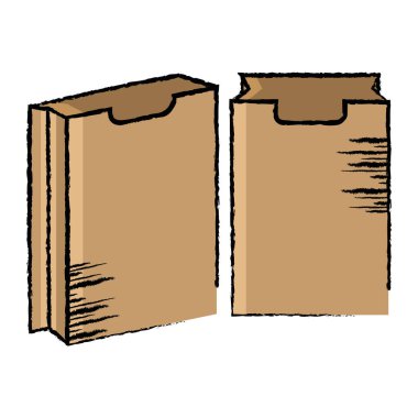 Boş market poşeti simgesi