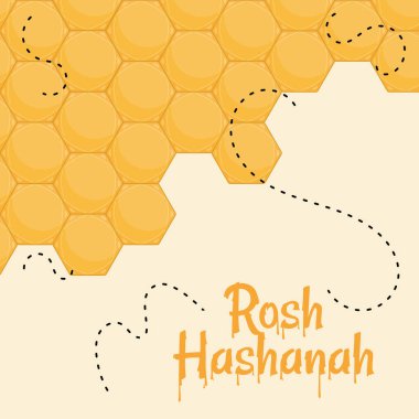 Rosh Hashanah kutlama posteri