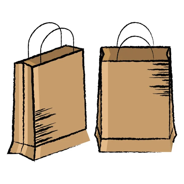 Ícone saco de supermercado vazio — Vetor de Stock