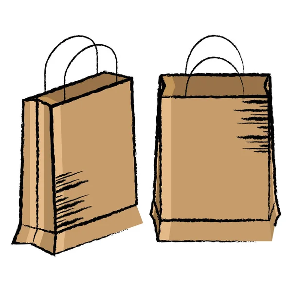 Icono de bolsa de supermercado vacía — Vector de stock