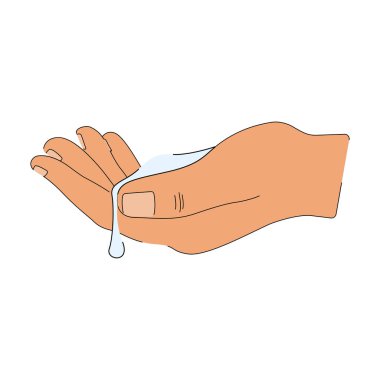 İzole edilmiş insan eli.