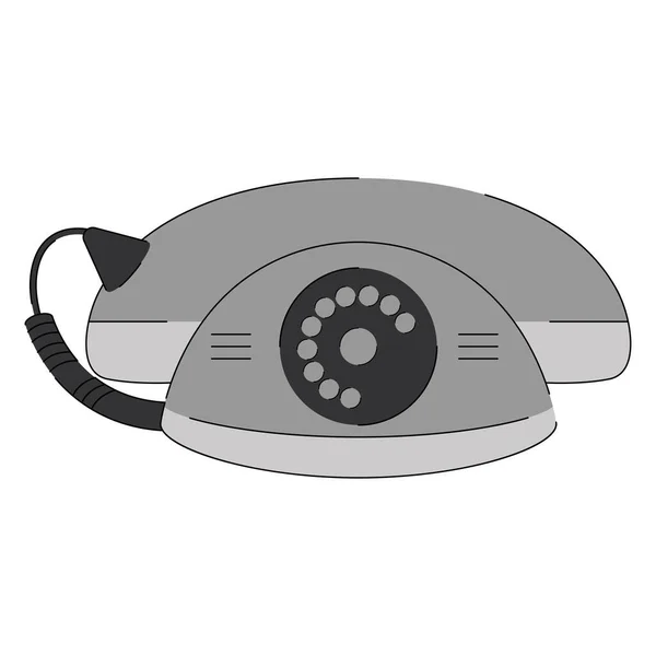 Isolated vintage telephone — Stock Vector