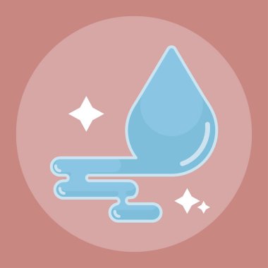 İzole edilmiş su damlası simgesi