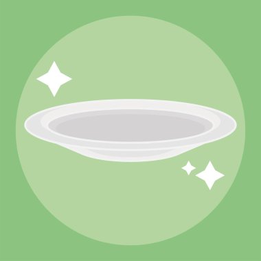 İzole edilmiş temiz tabak simgesi