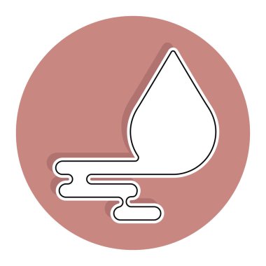 İzole edilmiş su damlası simgesi