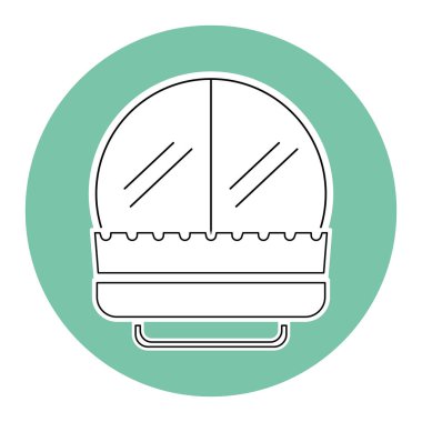 İzole edilmiş temizlik fırçası simgesi